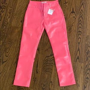 Adika Pink Patent Leather Pants- Never Been Worn